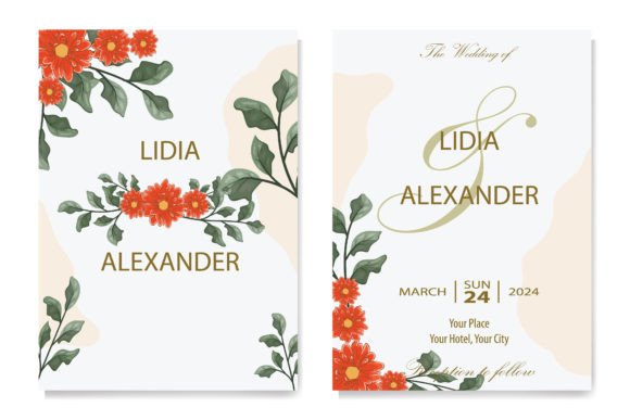 Blooms & Greenery: A Floral Foliage Wedding Font