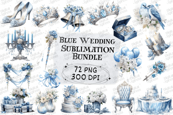 Blue Wedding Clipart: Your Essential Digital Toolkit