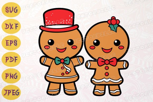 Couple Gingerbread SVG: Perfect for Wedding Crafts