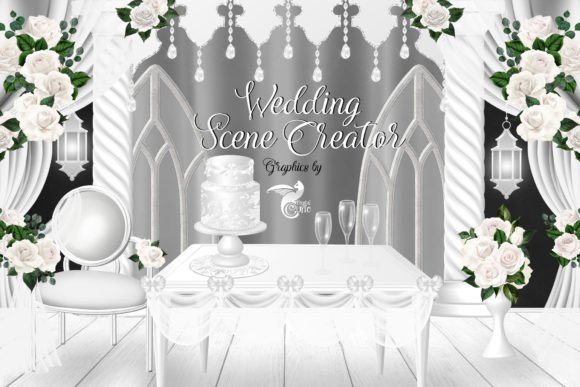Designing Dreamy Nuptials: White Wedding Scene Creator