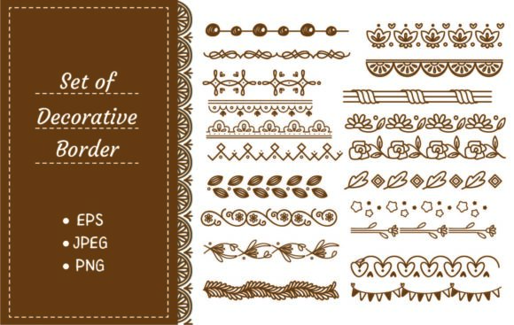 Elegant Borders: A Complete Wedding Design Element Set