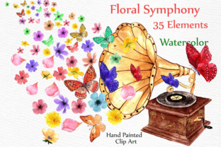 Floral Wedding Clipart: A Watercolor Set for Elegant Design