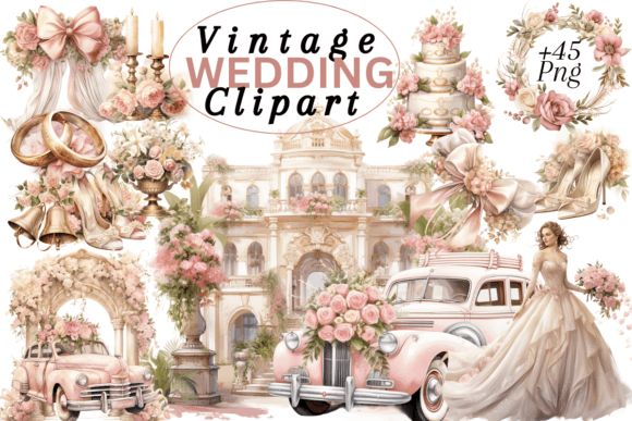 Timeless Romance: Using Vintage Wedding Clipart