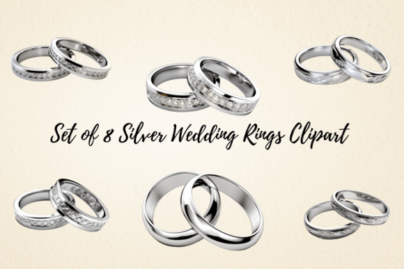 Unlock Creativity: The Versatility of Silver Wedding Rings Clipart