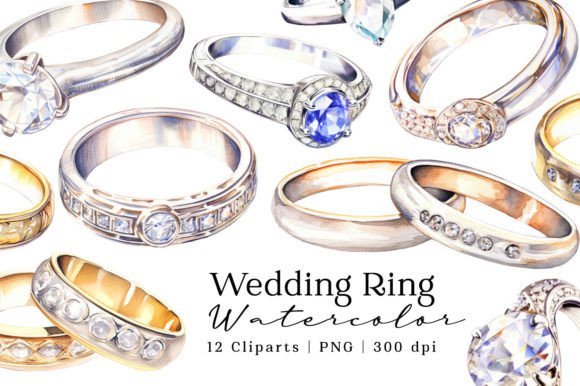 Wedding Rings Watercolor Clipart: A Designer's Guide to Romantic Design Assets