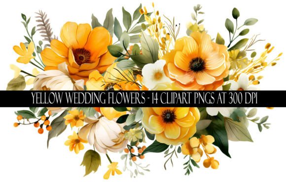 Yellow Wedding Flower Clipart: Designs for Every Occasion